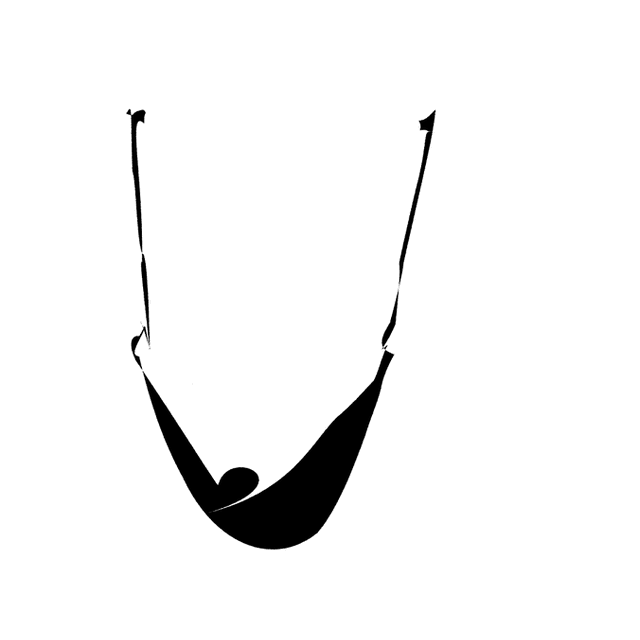The global modes only arm animating the U as a slung hammock swinging in a wide lazy arc.