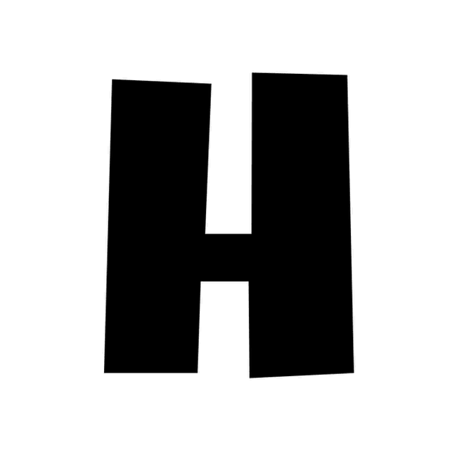 AniClipart's animation of the H: a soldier marching in place, stiff and rhythmic.