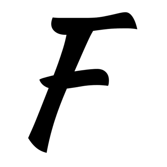 AniClipart's animation of the F as a flag fluttering on its pole.