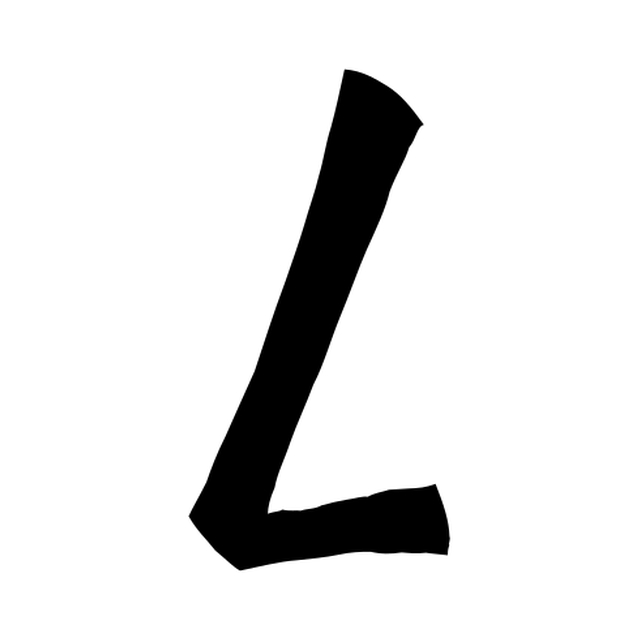 The input letter L in KaushanScript Regular.
