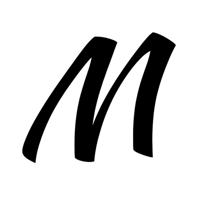 Astra's font-only animation of the M: waves rolling across the sea.