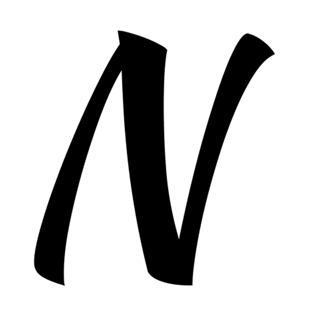 AniClipart's animation of the N: a flag zigzag rippling.