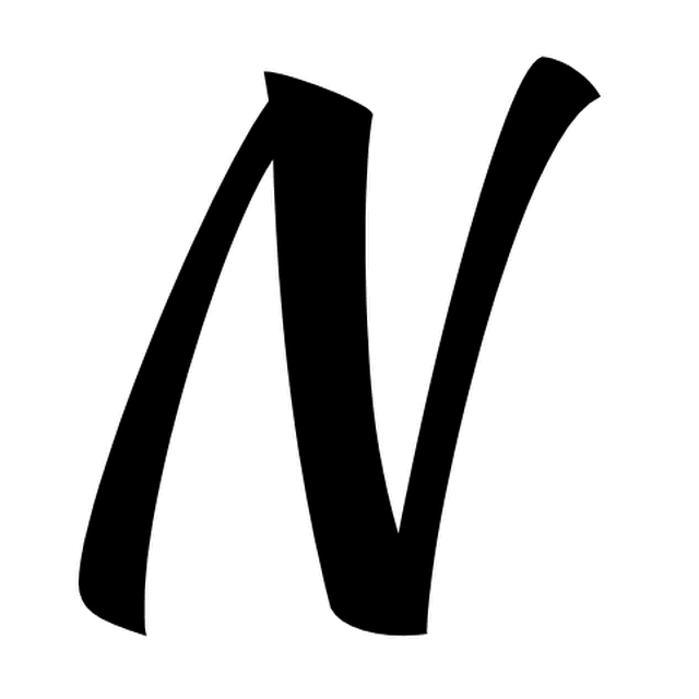 Astra's font-only animation of the N: a flag zigzag rippling.