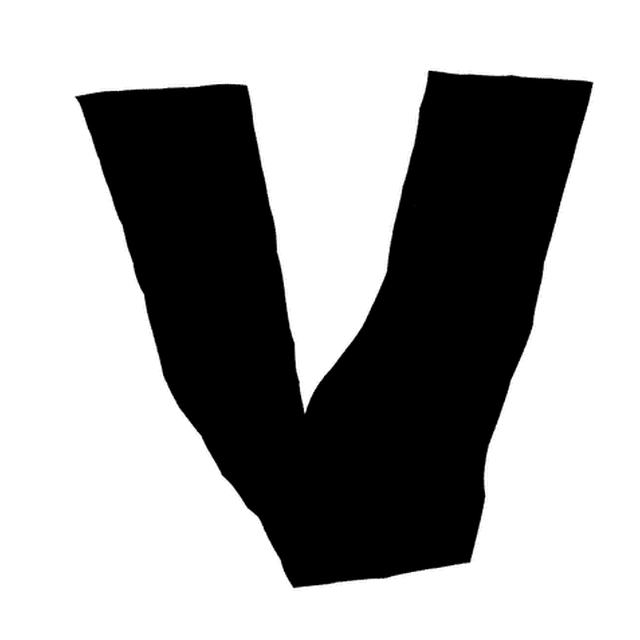 Strike a Chord's animation of the V: tweezers opening and closing.