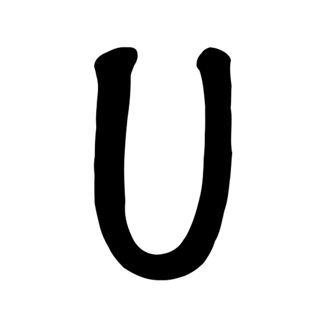 The input letter U in Noteworthy Bold.