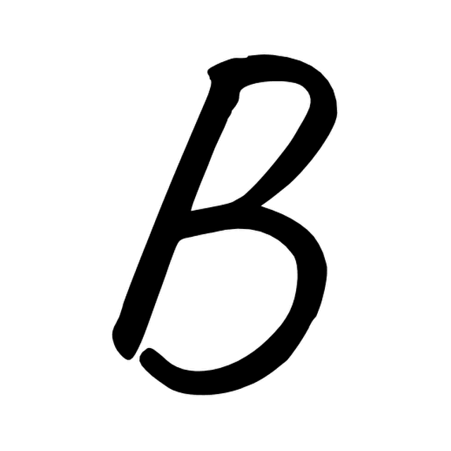 Astra's font-only animation of the B: a blob of jelly jiggling.