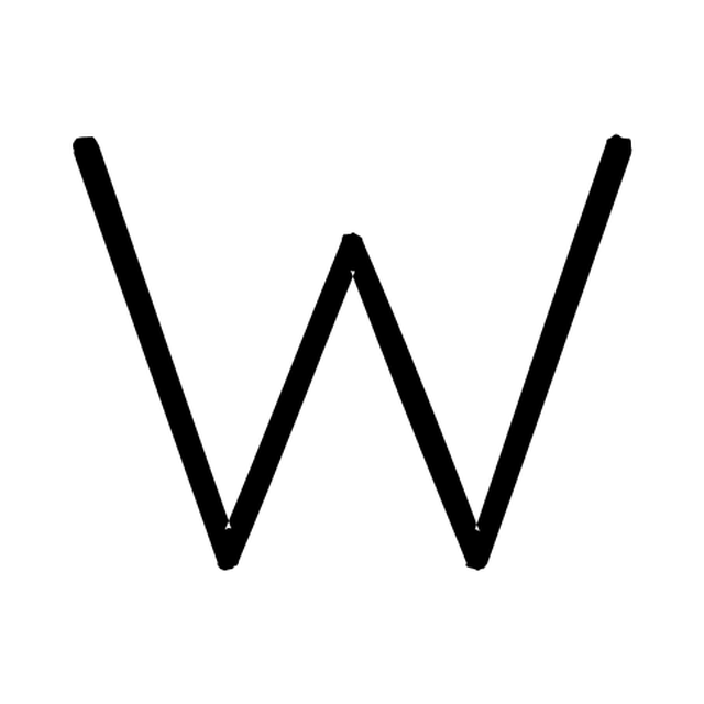 The input letter W in Quicksand.