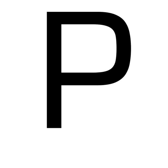 AniClipart's animation of the P: a sad clown drooping, head lowering.