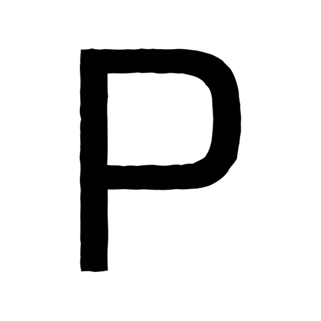 The input letter P in Saira Regular.