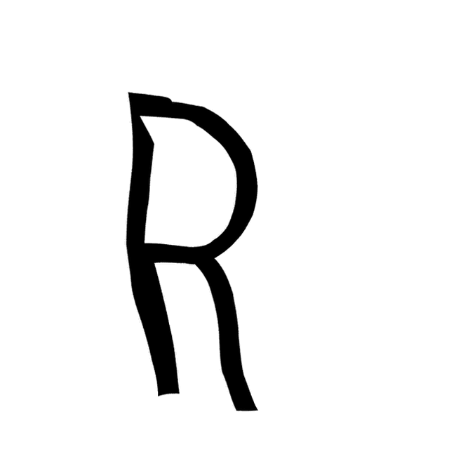 Strike a Chord's animation of the R: an excited puppy bouncing.
