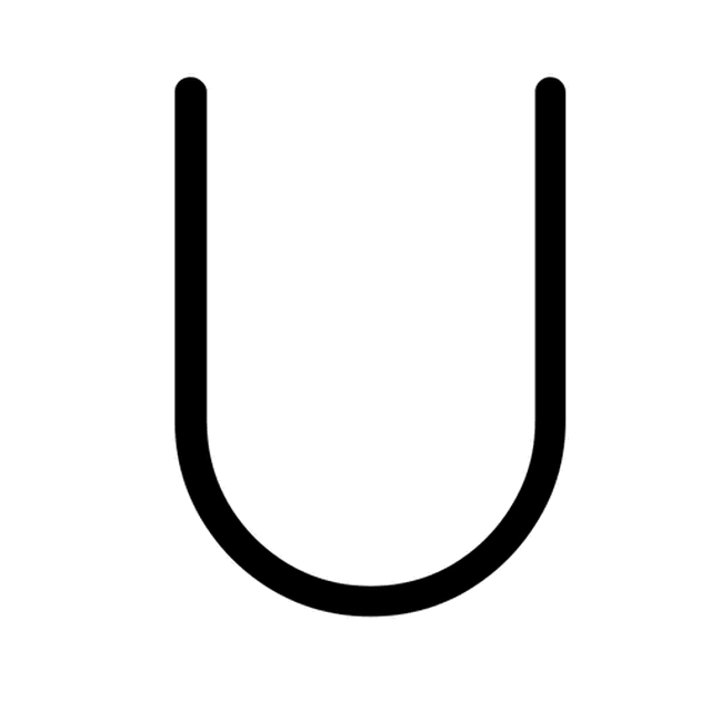 AniClipart's animation of the U as a hammock swinging in a breeze.