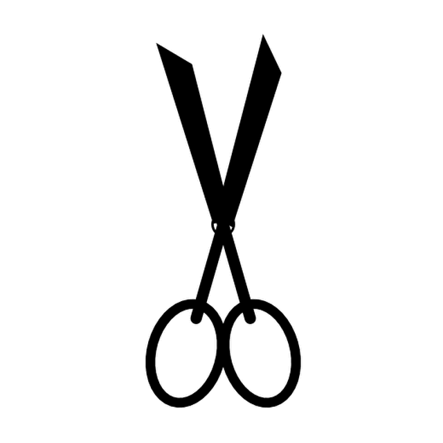 Astra's animation of the K as a pair of scissors.