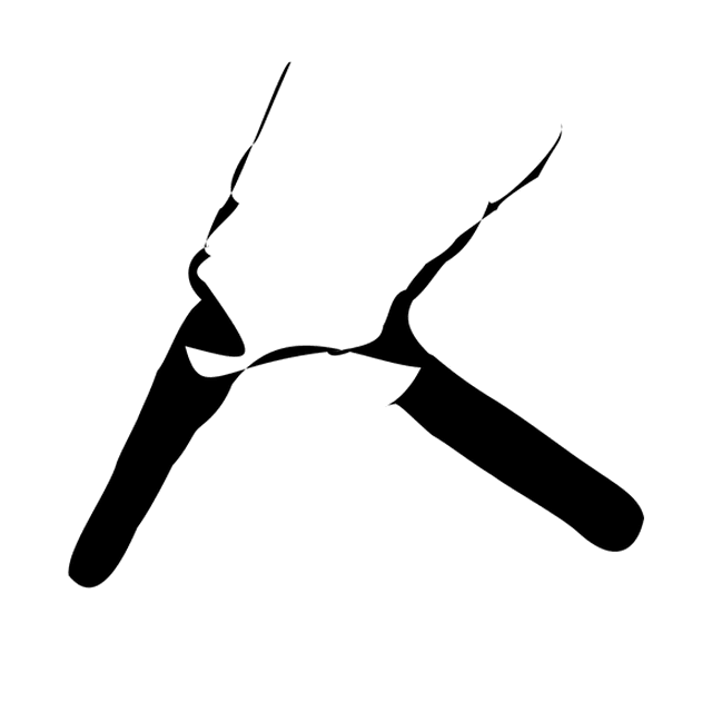 Dynamic Typography's animation of the K as a pair of scissors.