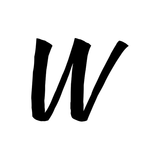 The input letter W in Kaushan Script.