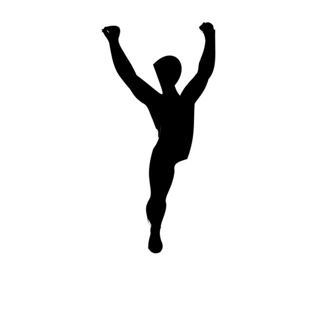 Dynamic Typography's animation of the Y as a figure raising its arms.