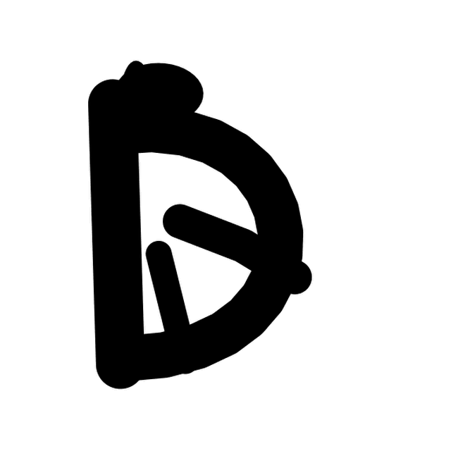 Astra's animation of the R as a seated dog offering its paw.