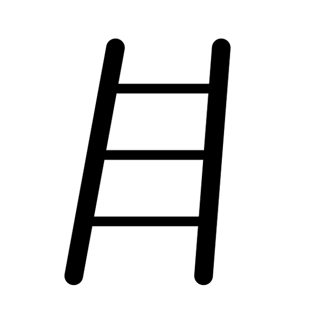 Astra's animation of the H as a rocking stepladder.