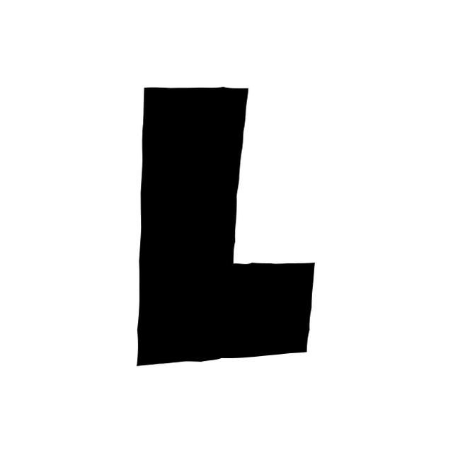 The input letter L in Luckiest Guy.