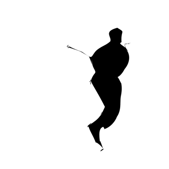 Dynamic Typography's animation of the T as an umpire signaling a call.