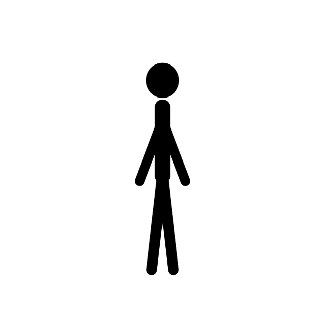 Astra's animation of the X as a figure doing jumping jacks.