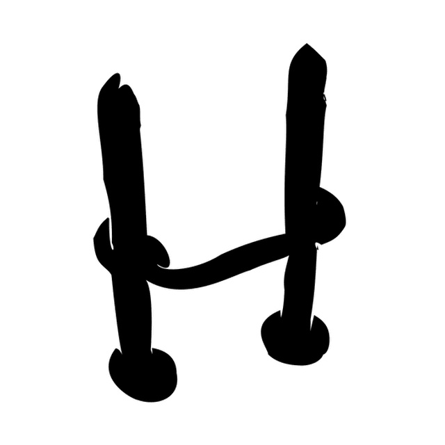 Dynamic Typography's animation of the H as a swing.