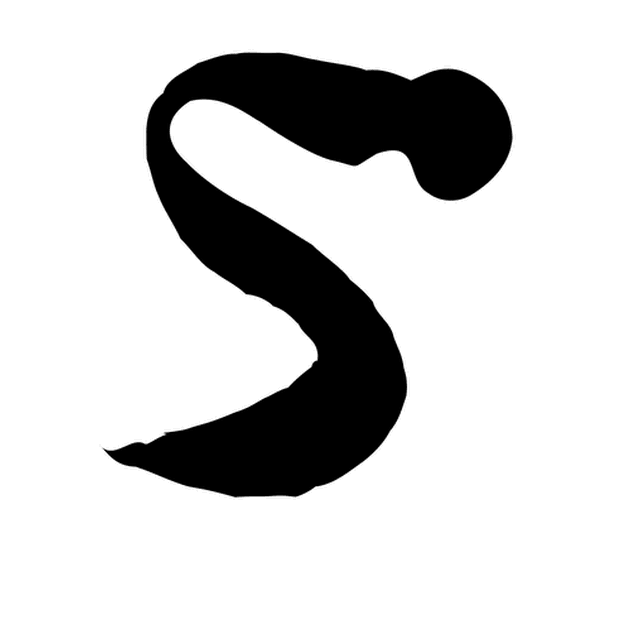Dynamic Typography's animation of the S as a plume of smoke curling upward.