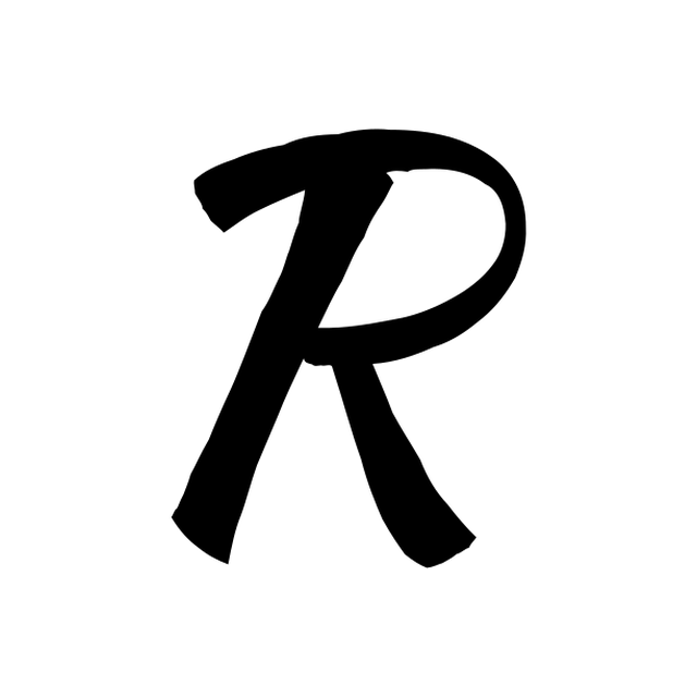 The input letter R in Kaushan Script.