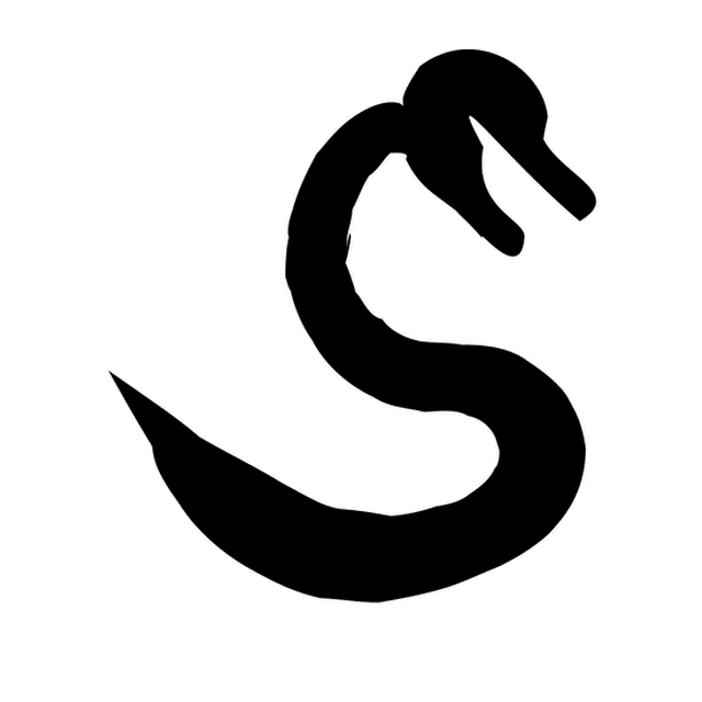 Dynamic Typography's animation of the S as a swan stretching its neck.